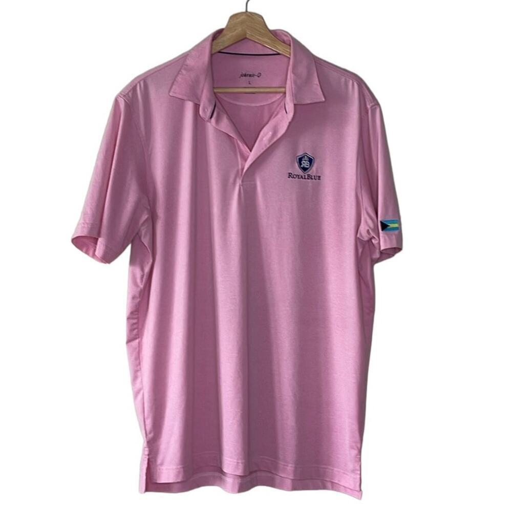 JOHNNIE-O ROYAL BLUE MEN'S POLO GOLF SHIRT SIZE L